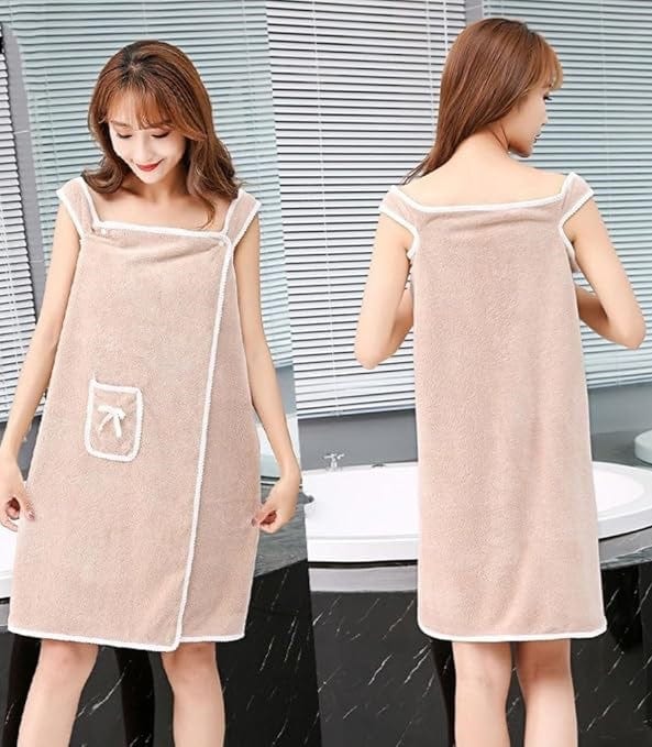 ComfortCurl™ - Womens' Wearable Bath Towel |  Bath Robe Towels Bathroom Micro Fibre Towel For Women ComfortCurl™️ Womens' Wearable Bath Towel Zaavio®