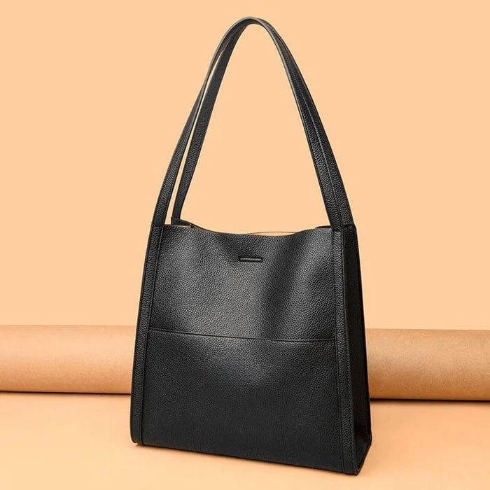 Cora Solid Color Simple Faux Leather Shoulder Bag | Bags For Women Leather Shoulder Bag Cross Body Side Bags Black Cora Solid Color Simple Faux Leather Shoulder Bag Zaavio®