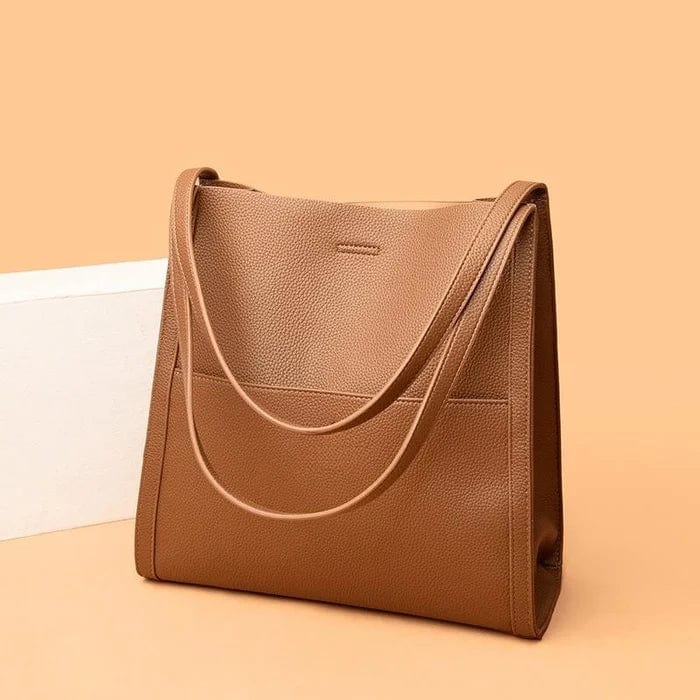 Cora Solid Color Simple Faux Leather Shoulder Bag | Bags For Women Leather Shoulder Bag Cross Body Side Bags Brown Cora Solid Color Simple Faux Leather Shoulder Bag Zaavio®