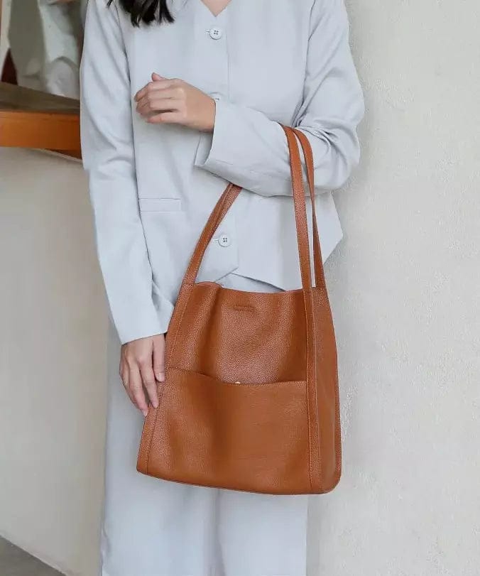Cora Solid Color Simple Faux Leather Shoulder Bag | Bags For Women Leather Shoulder Bag Cross Body Side Bags Cora Solid Color Simple Faux Leather Shoulder Bag Zaavio®