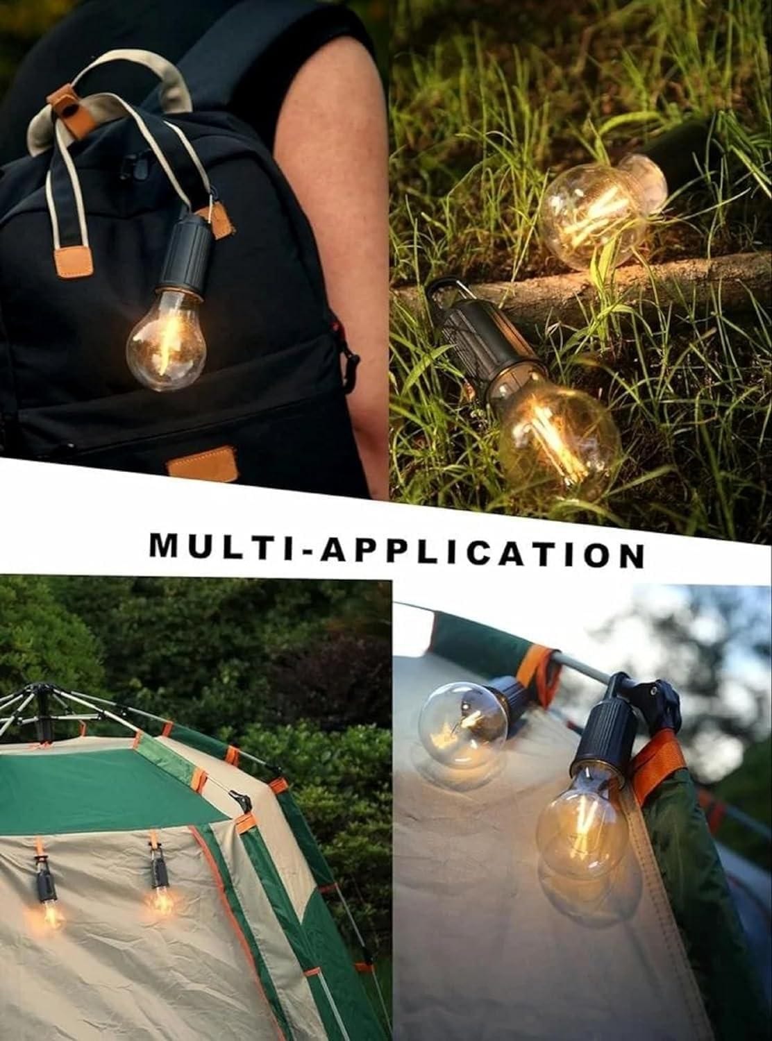 Decorative Hanging Bulb with 3 Modes Tent Lamp for Camping Pack of 1 Zaavio®