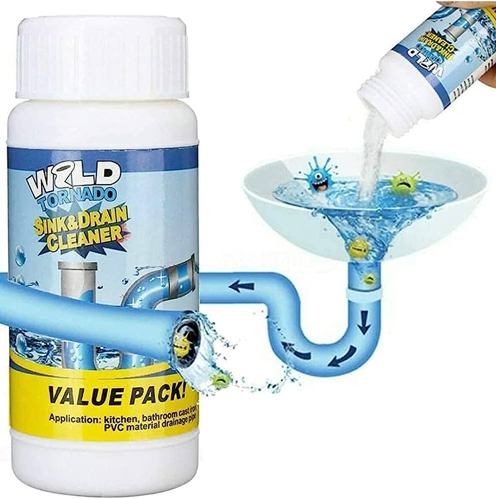 Drain Cleaner Powder Sink Drain Pipes Toilet Blockage Cleaner - Drainizer™️ Drainizer™️ (Buy 1 Get 1 Free) Zaavio®