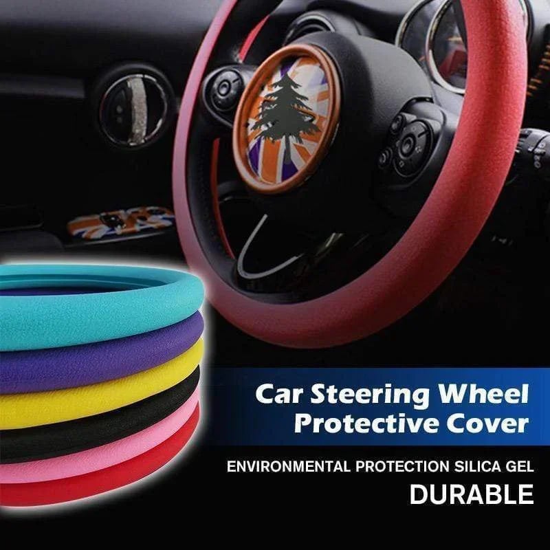 Gripoxio™ Non-slip silicone steering wheel protector