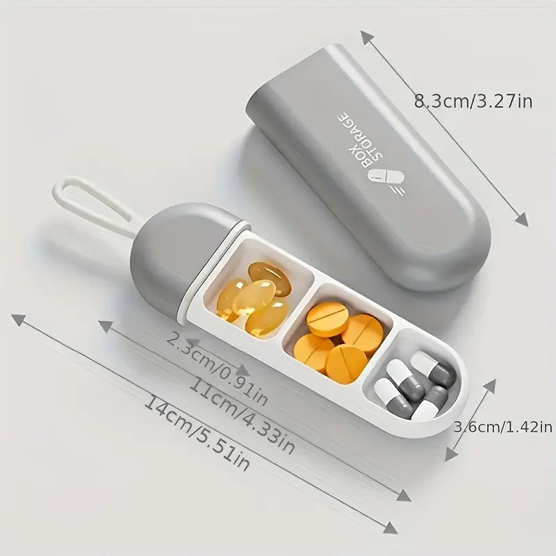 3-Compartment Pill Organizer Box