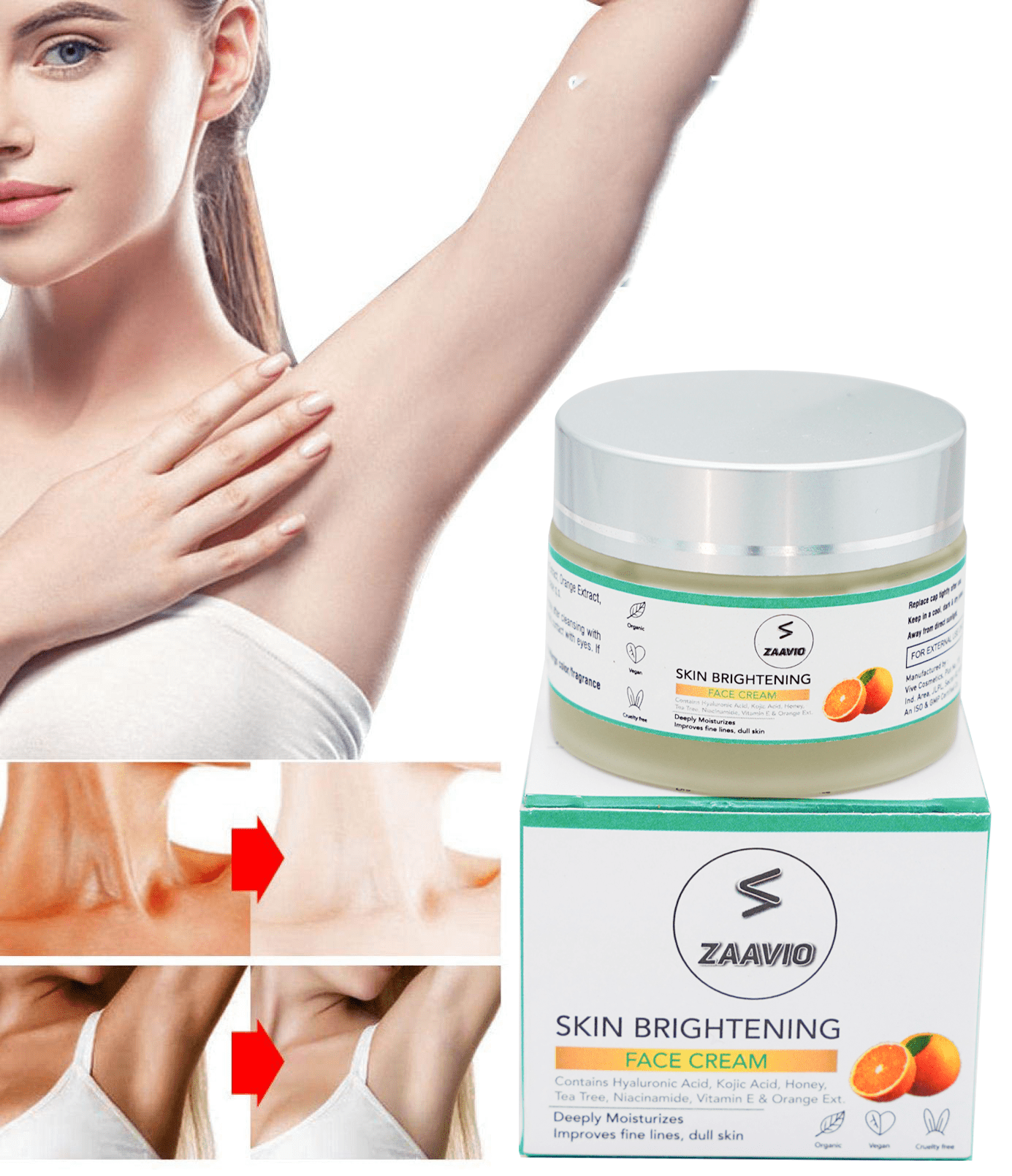 Face Whitening Cream Skin Brightening Cream Body Whitening Cream - Skin Whitening Cream Radiazo™️ Zaavio®