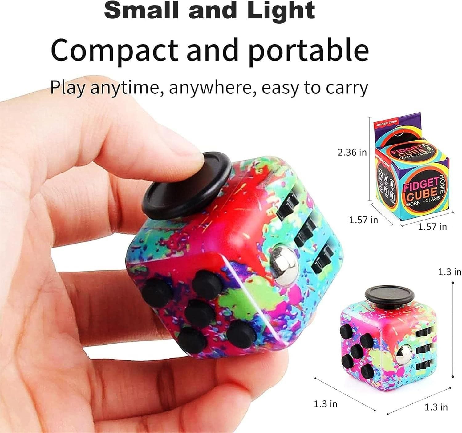 Fidget Cube For Stress Relief | Stress Relief Toys Activities Anxiety Bursting Toy Fidget Stress and anxiety relief toys Fidget Cube For Stress Relief Zaavio®