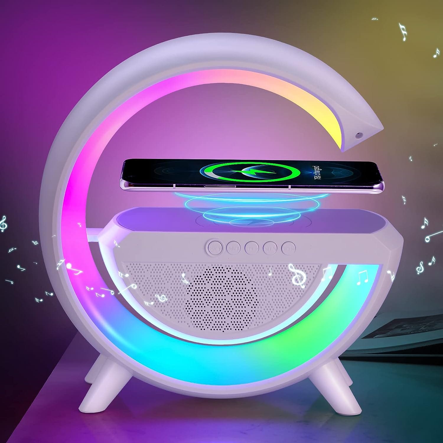 G-Shape LED Wireless Charging Speaker Lamp Zaavio®