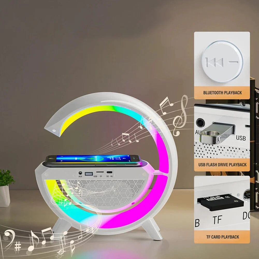 G-Shape LED Wireless Charging Speaker Lamp Zaavio®