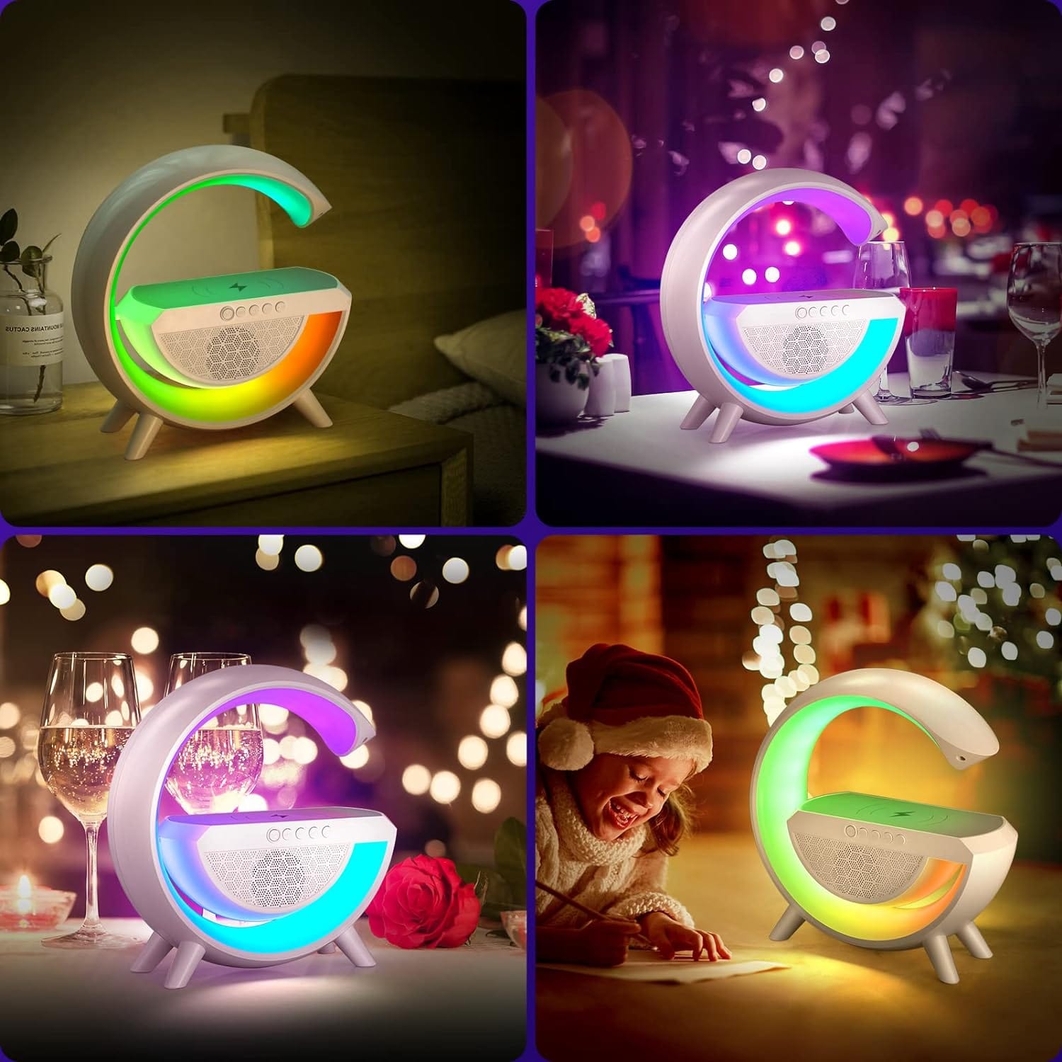 G-Shape LED Wireless Charging Speaker Lamp Zaavio®
