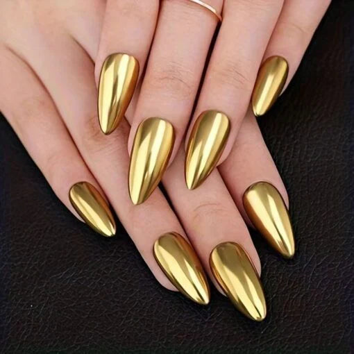 Metallic Mirror Finish Glass Nail Polish (Pack Of 4)