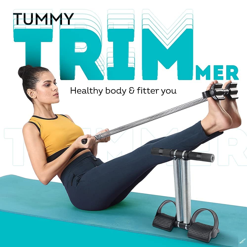 Gym Equipment Resistance Band Ab Exerciser Abdominal Workout -Fitness Tummy Trimmer Stomach Machine Trimmezy™️ Zaavio®