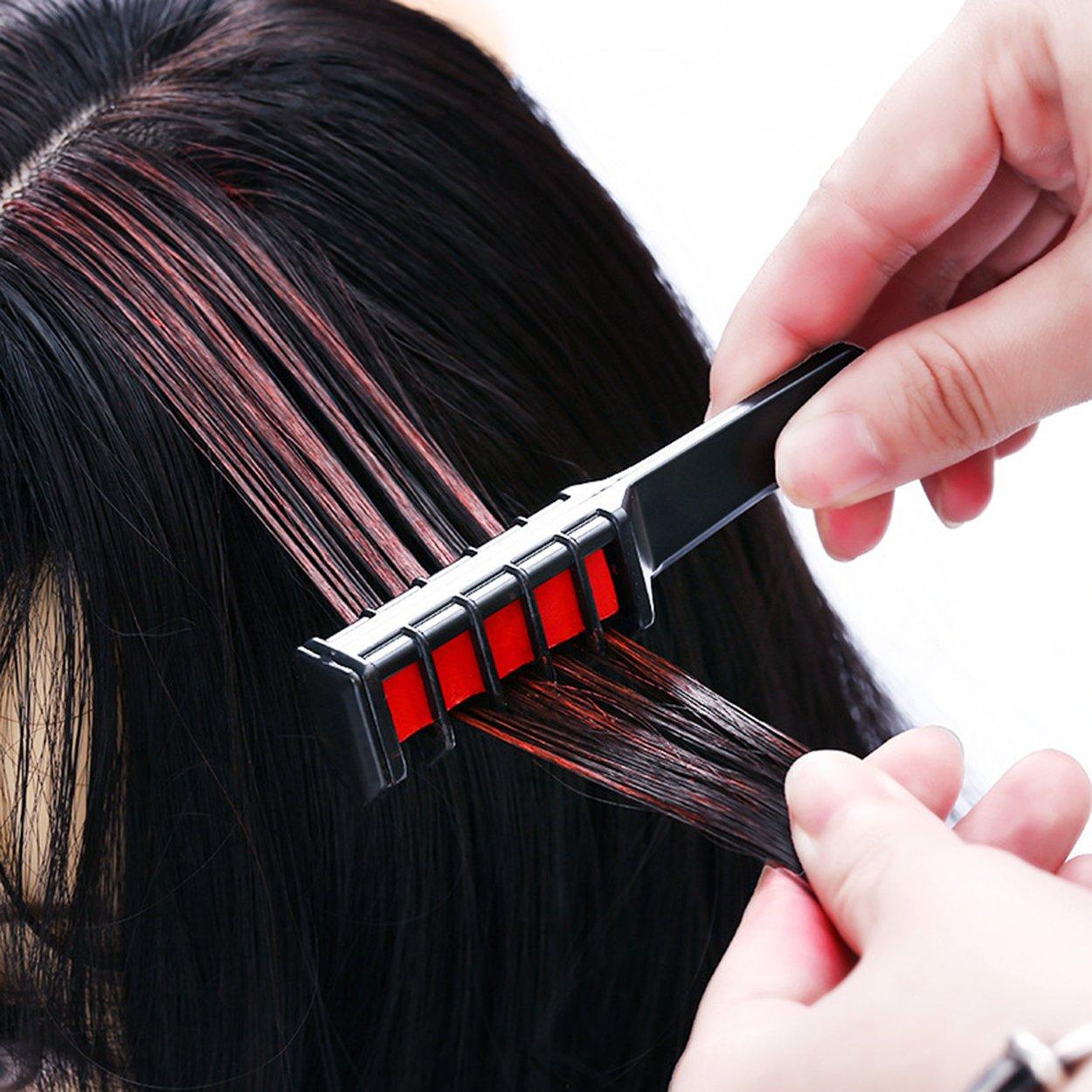 Hair Color Highlights Brush Natural Hair Colorured Comb - ColoComb™️ ColoComb™️ (Pack of 6) Zaavio®️