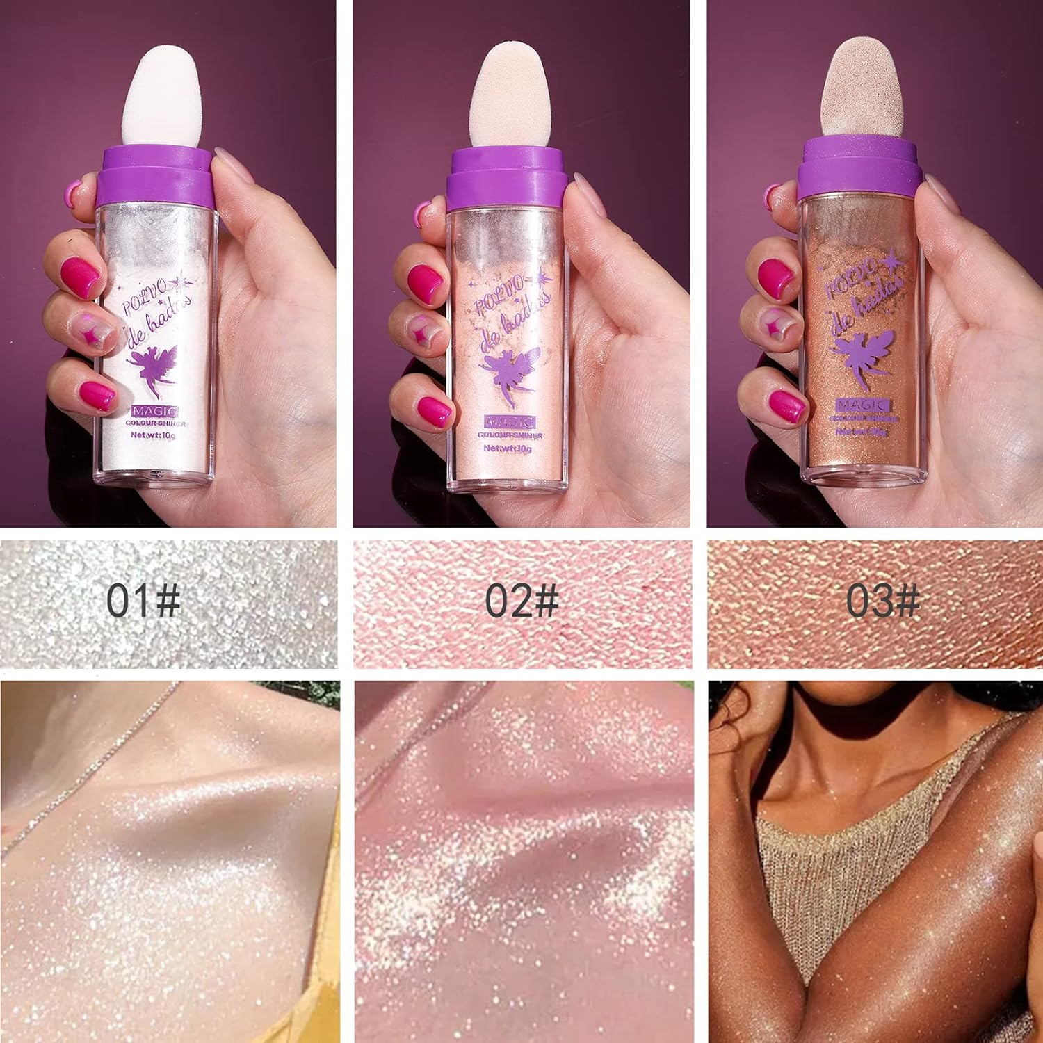Highlighter Powder Stick Makeup Zaavio®️