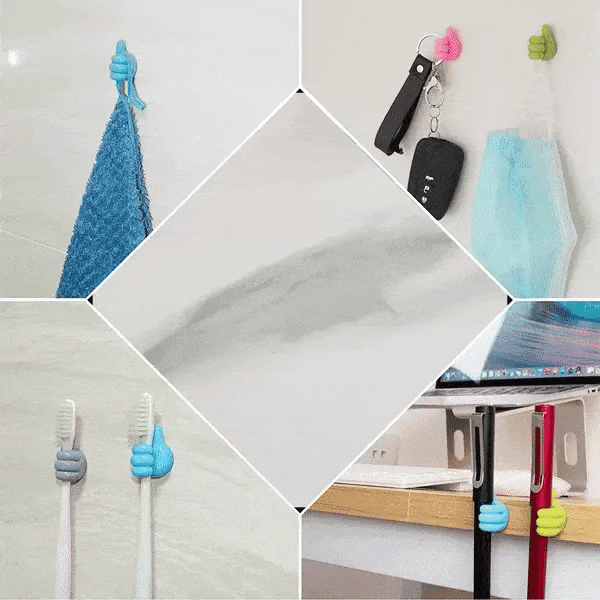 Home Improvement Creative Thumbs Up Shape Wall Hook Zaavio®