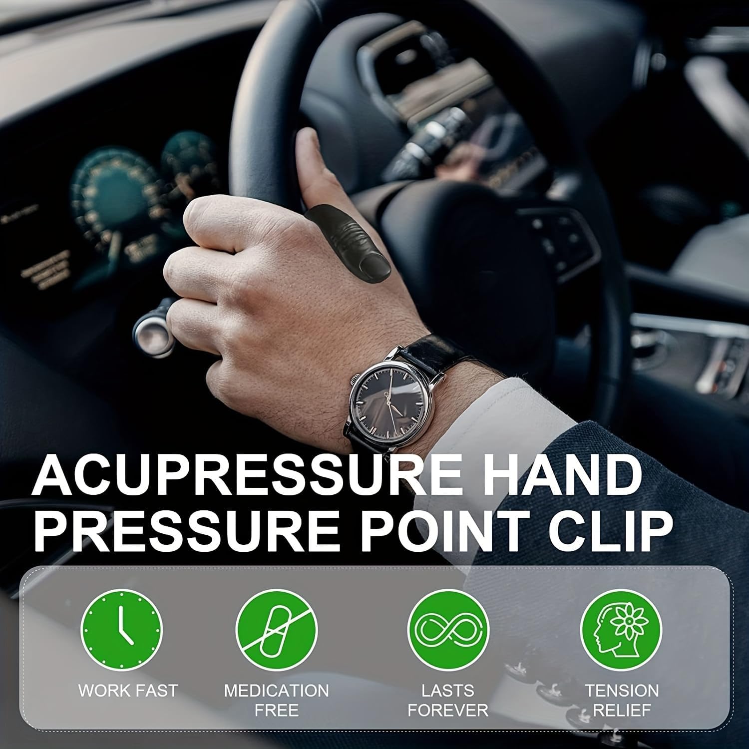 Home Sugar Control LI4 Acupressure Point Clip Zaavio®