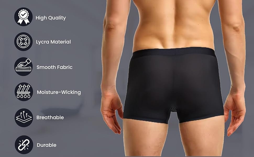 Icy Silk Underwear for Men (Pack of 3) Icy Silk Underwear for Men (Pack of 3) Zaavio®