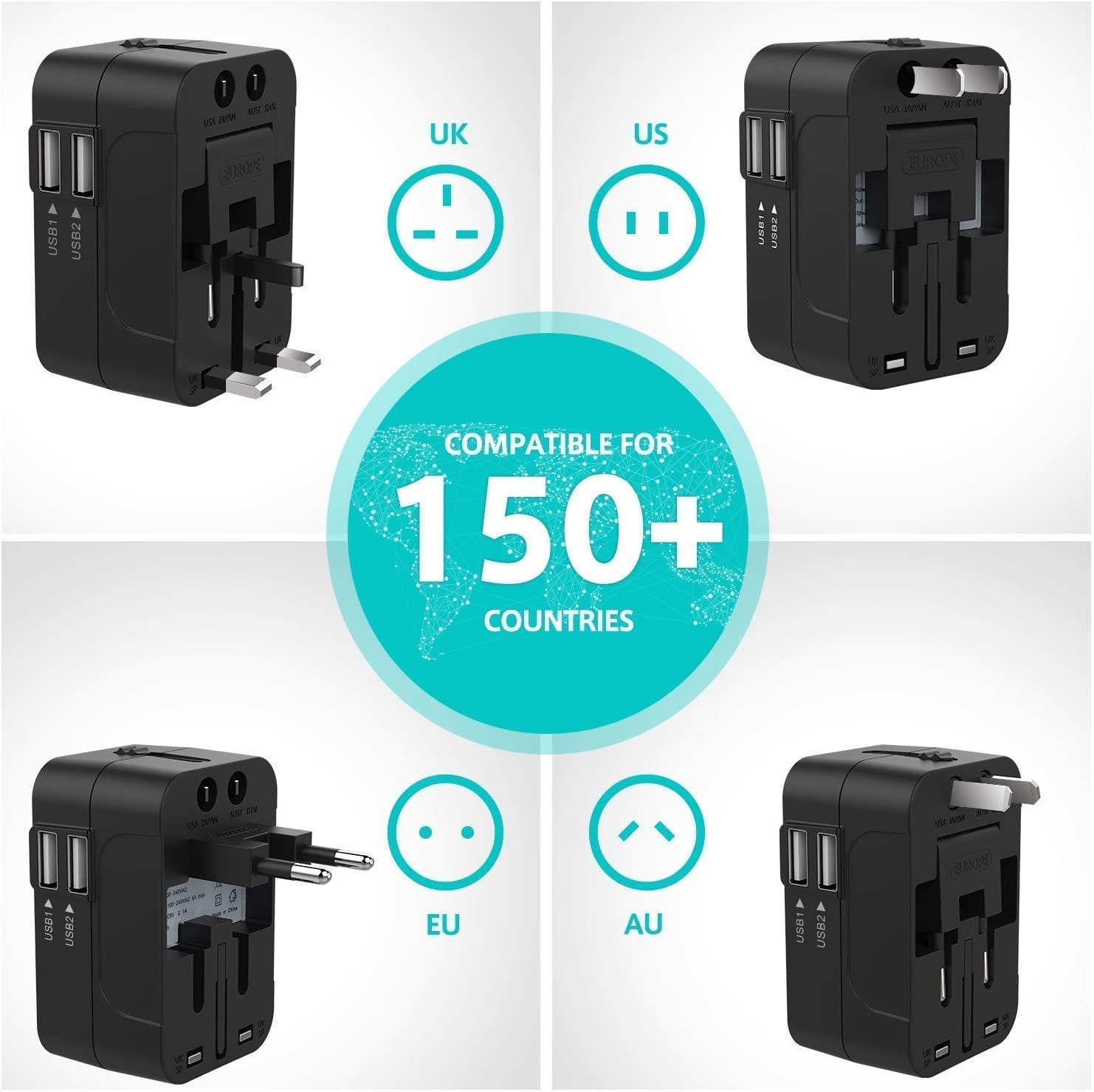 International All in One Worldwide Travel Adapter (Copy) Zaavio®