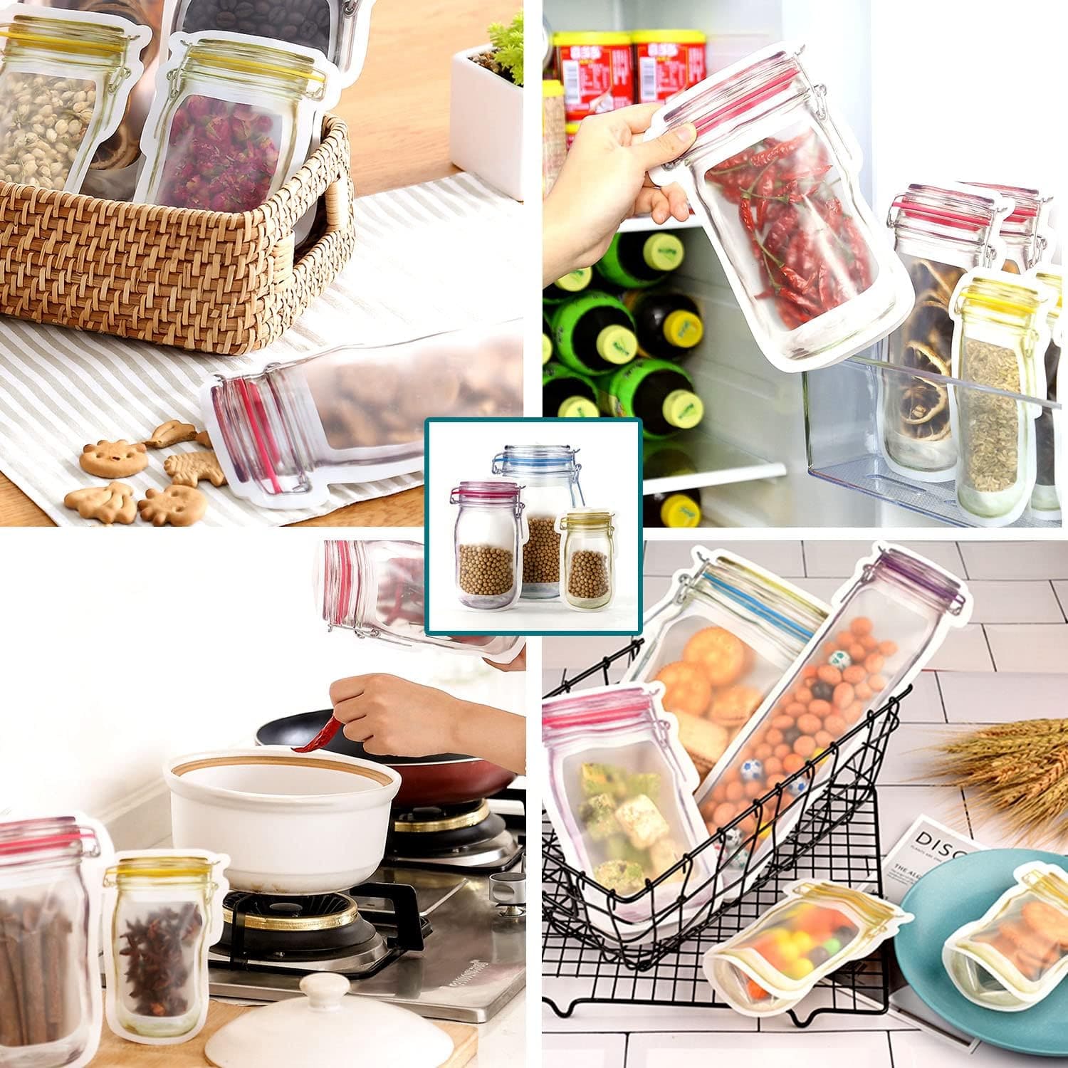 Jar Shape Food Storage Pouch Zaavio®