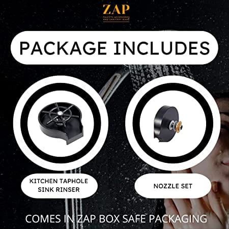 Zap Kitchen Taphole Sink Rinser ABS Bar Washer Zap Bath Fittings