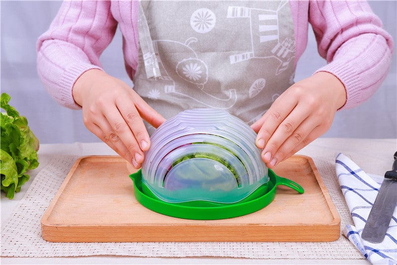Kitchen Tools Salad Cutter Bowl Zaavio®️