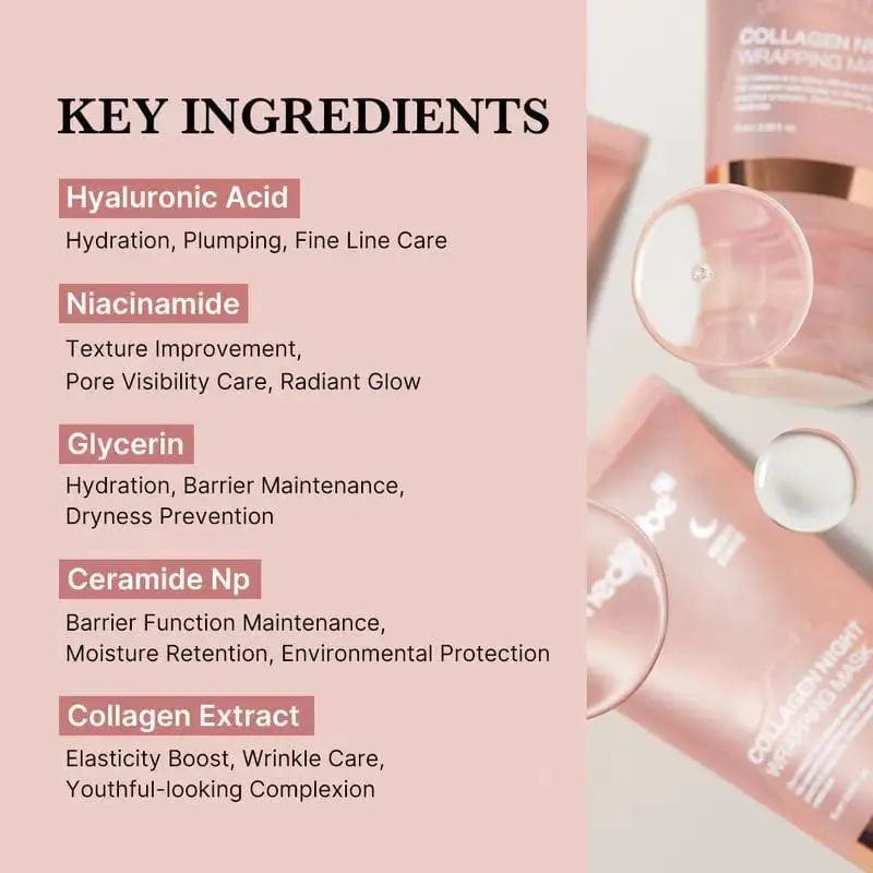 Korean Collagen Night Wrapping Mask Korean Collagen Night Wrapping Mask Zaavio®