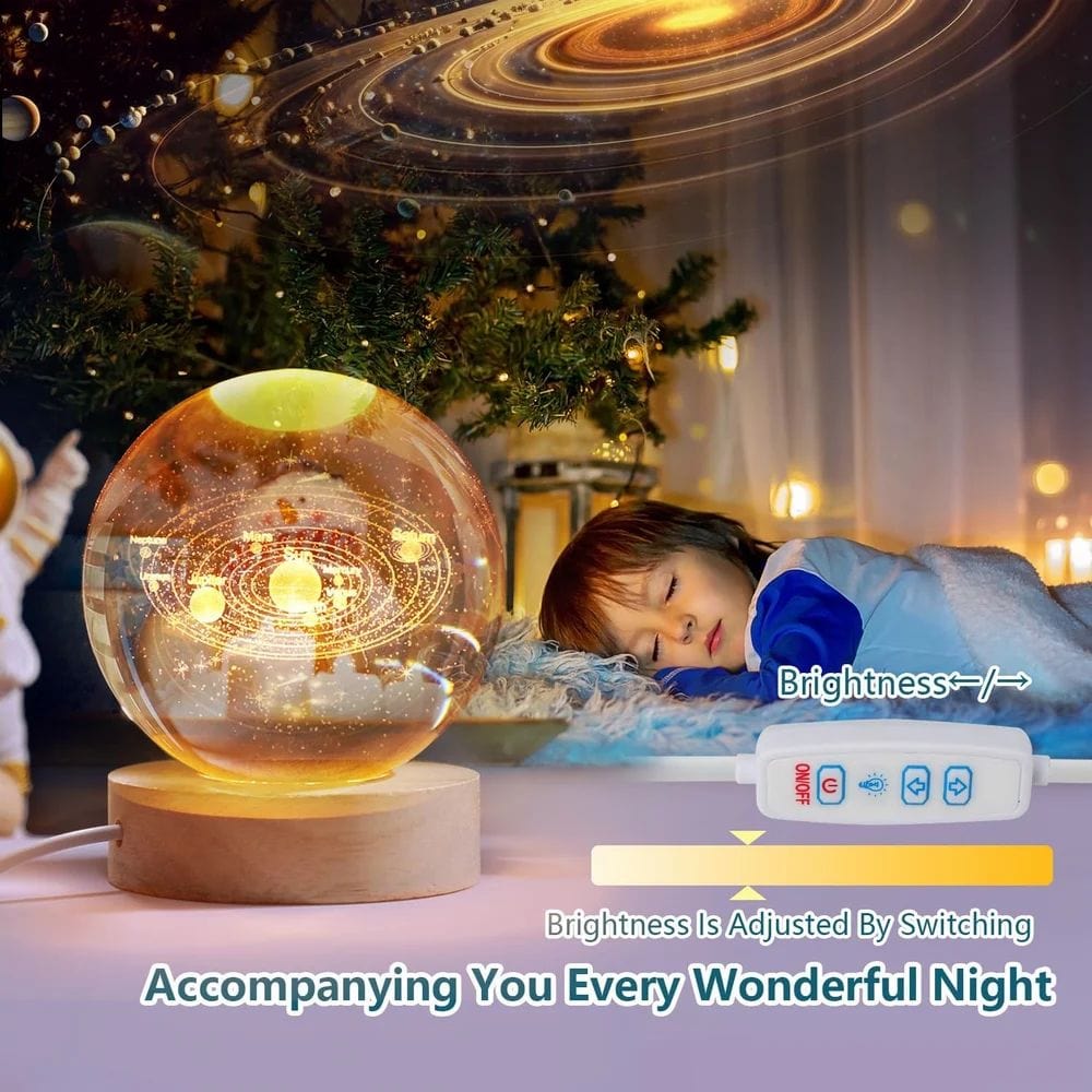 Lamp 3D Crystal Lamp Ball Zaavio®