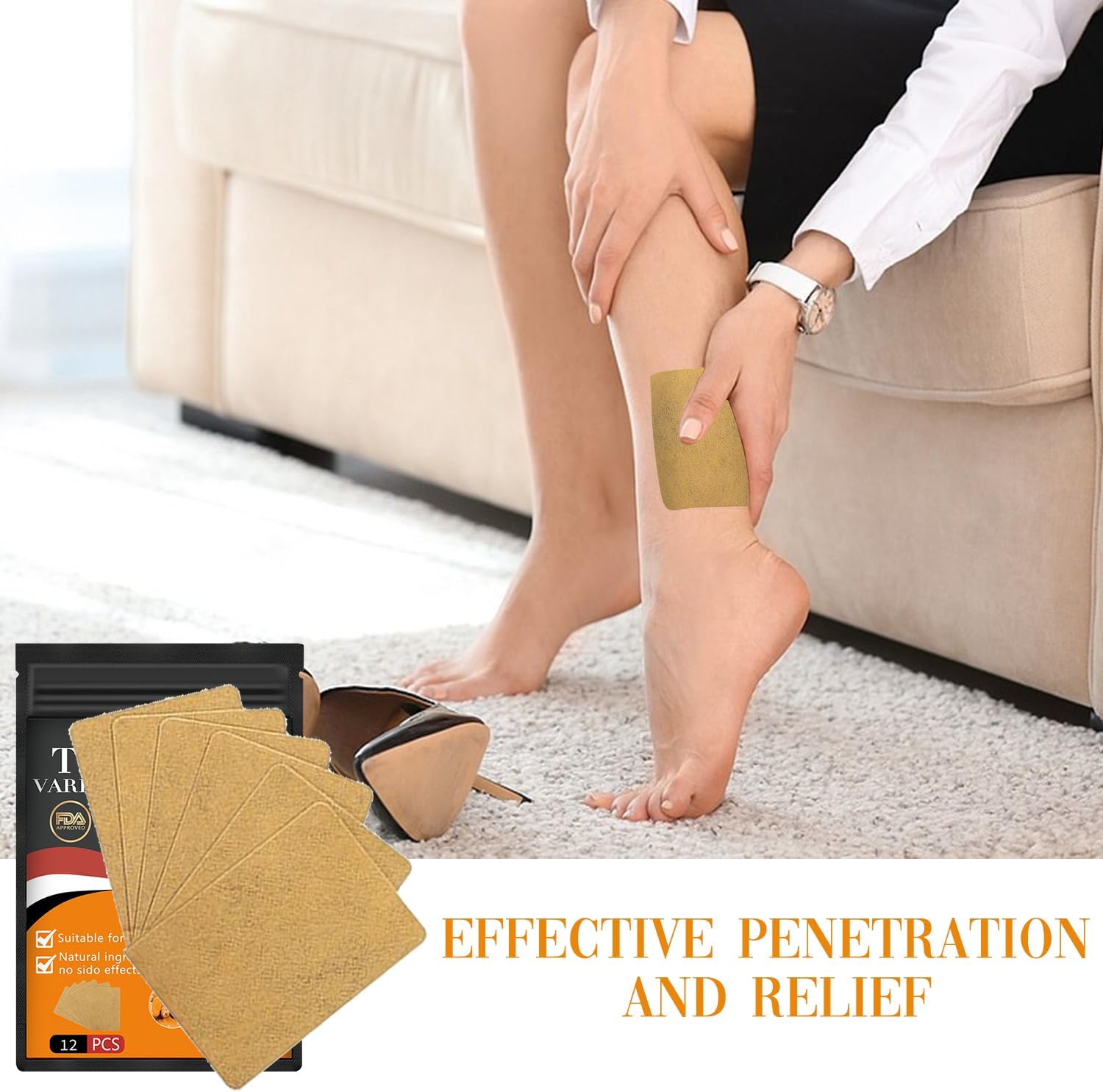 Turmeric Varicose Vein Patches (Pack of 2)