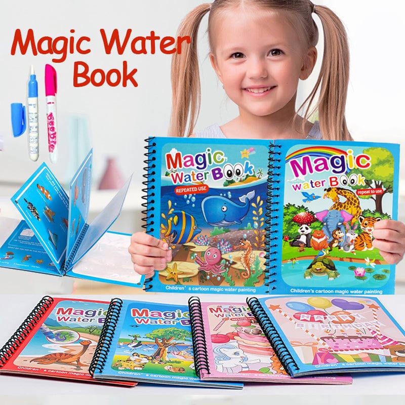 Magical Water Painting Book 🎨 (Set of 4) thewishcrate