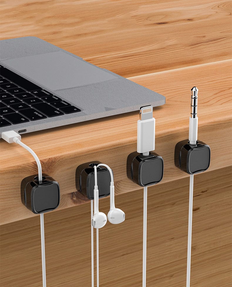 Magnetic Cable Clip (8 pcs) | Cable Holder Management Organizer Wire Clips Desk Cord  Magnetic Cable Clip (8 pcs) Zaavio®