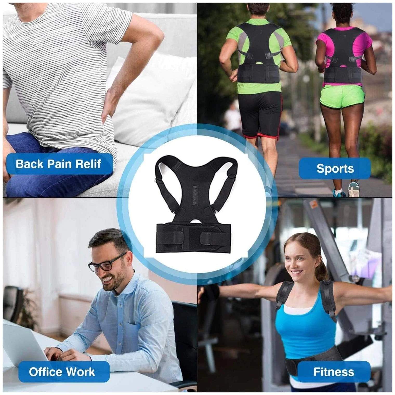 Magnetic Posture Corrector Back Support Belt Posture Trainer - Posturyt™ Posture Corrector Posturyt™ Zaavio®