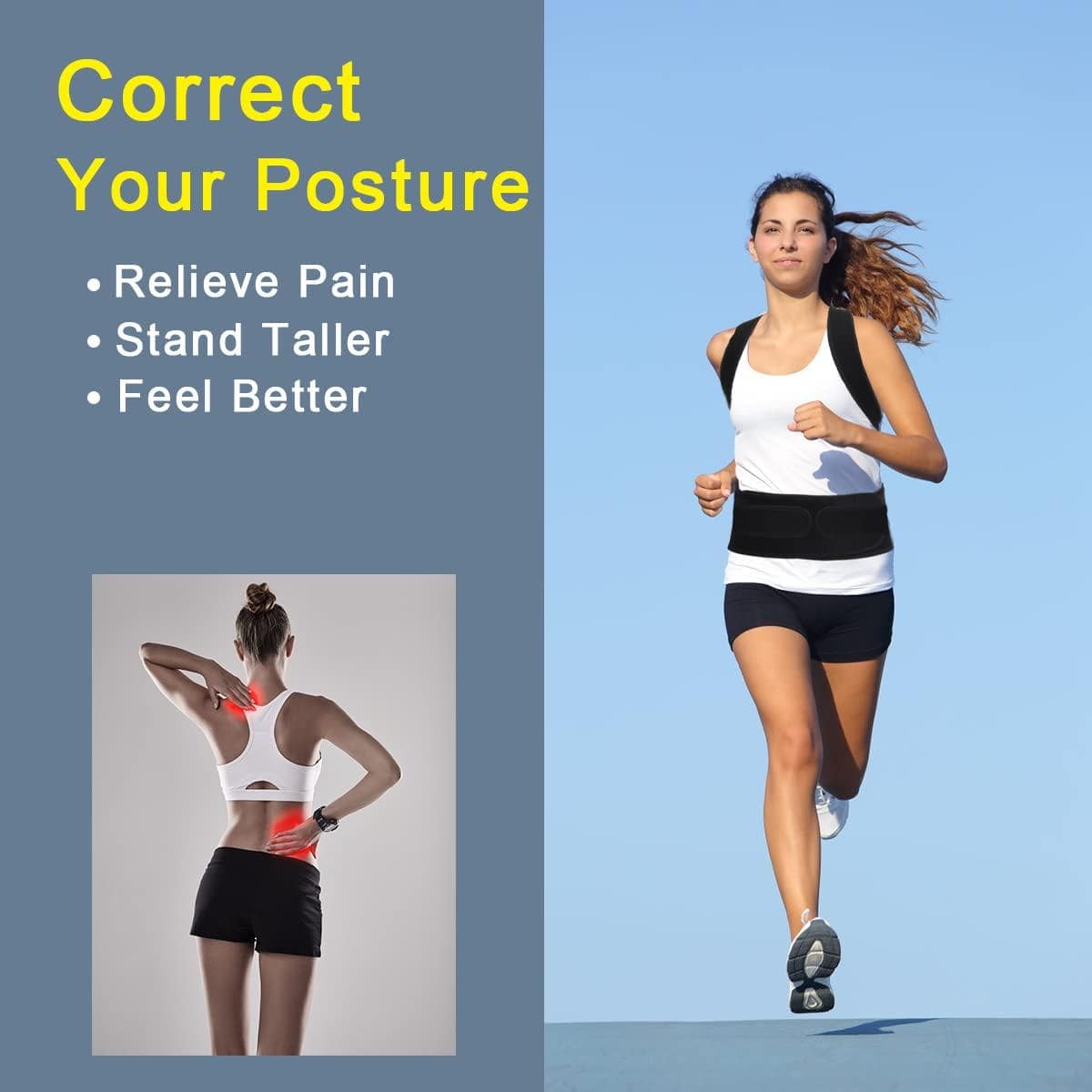 Magnetic Posture Corrector Back Support Belt Posture Trainer - Posturyt™ Posture Corrector Posturyt™ Zaavio®