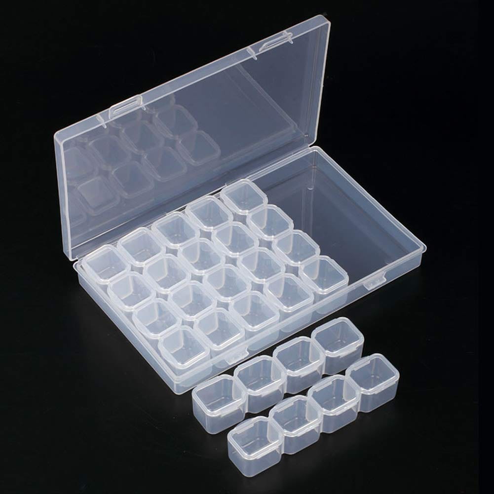 Mini 28 Grid Jewelry Storage Box Zaavio®️