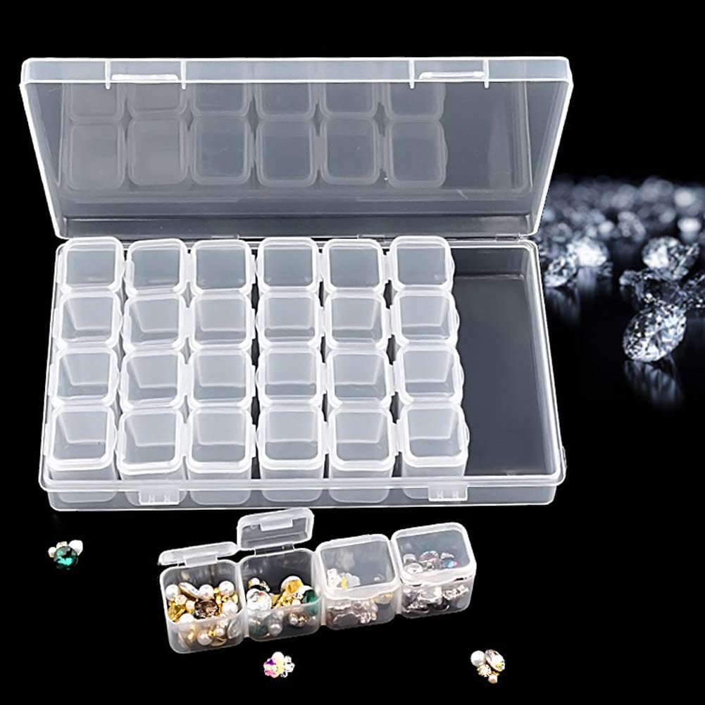 Mini 28 Grid  Jewelry Storage Box Zaavio®️