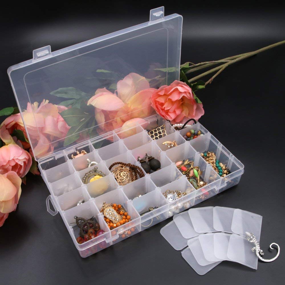 Mini 28 Grid  Jewelry Storage Box Zaavio®️