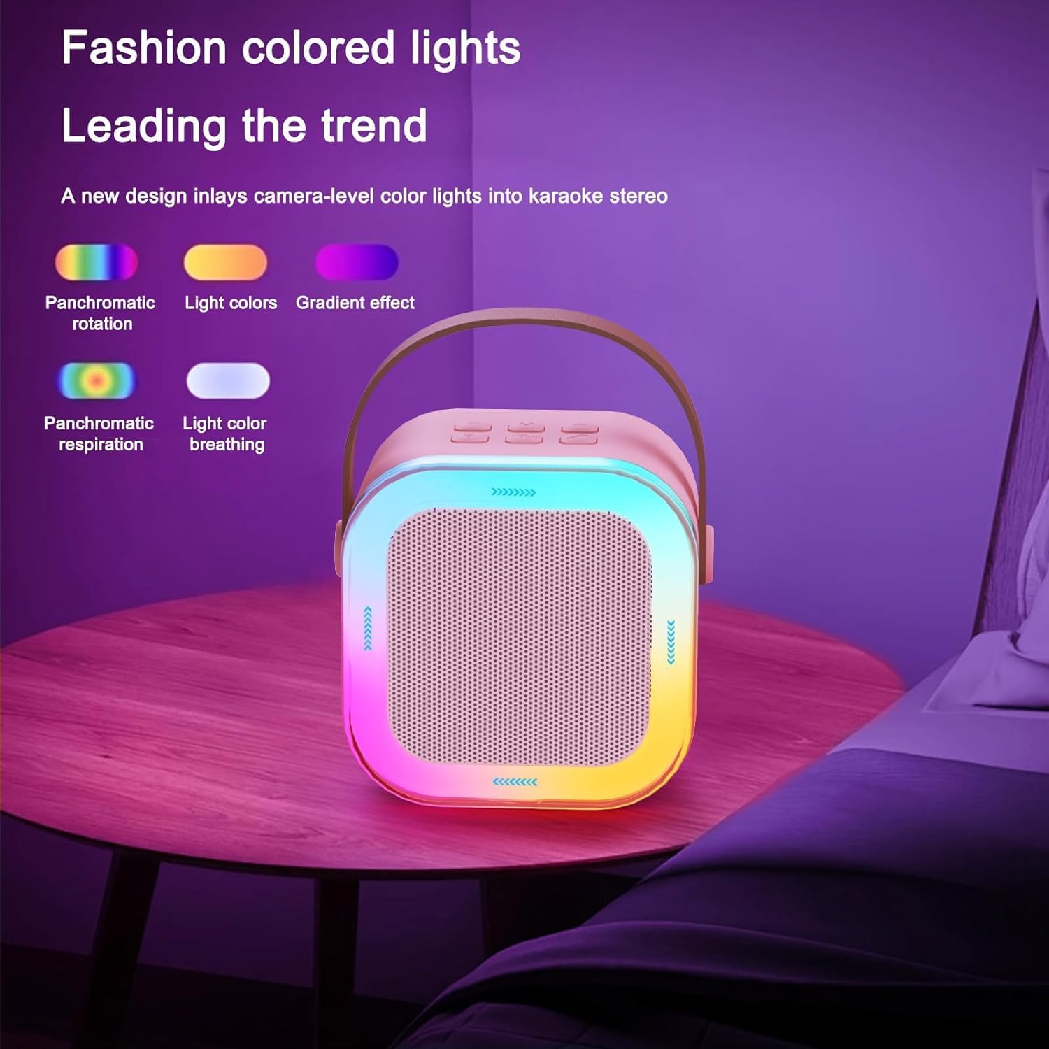 Mini Karaoke Speakers with Wireless Mic | Microphone And Speaker Wireless Mic Bluetooth Speakers Mini Karaoke Speakers with Wireless Mic Zaavio®