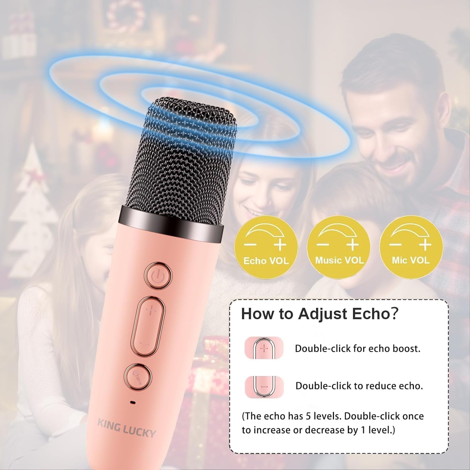 Mini Karaoke Speakers with Wireless Mic | Microphone And Speaker Wireless Mic Bluetooth Speakers Mini Karaoke Speakers with Wireless Mic Zaavio®