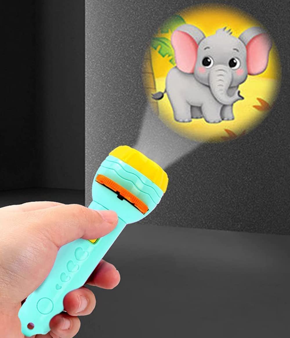 Mini Slide Projector Flashlight Torch For Kids Zaavio®️