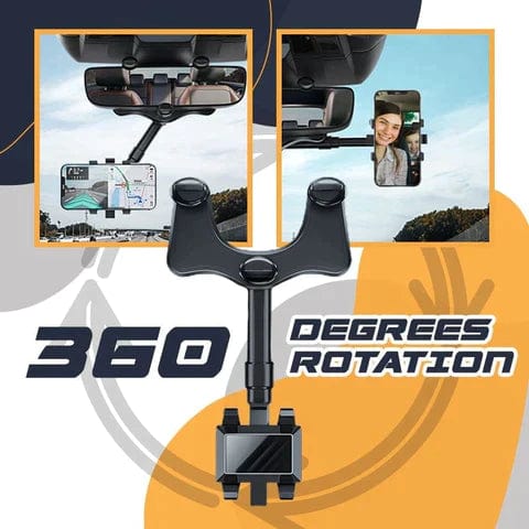 MirrorMount - Mirror Mobile Phone Holder 360° Rotate (50% OFF) Zaavio®