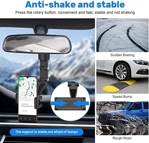 MirrorMount - Mirror Mobile Phone Holder 360° Rotate Zaavio®