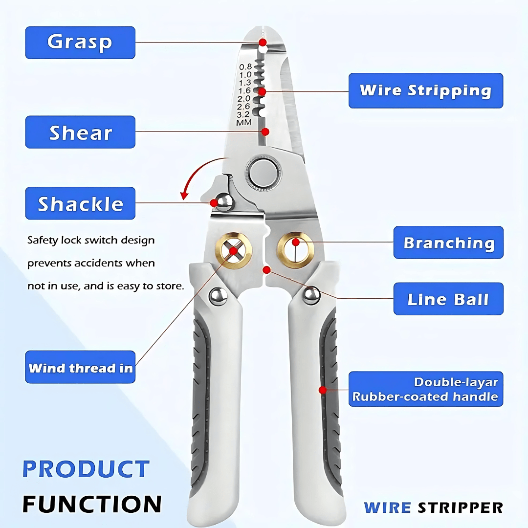 Multi-functional Wire Stripper & Cutter Zaavio®