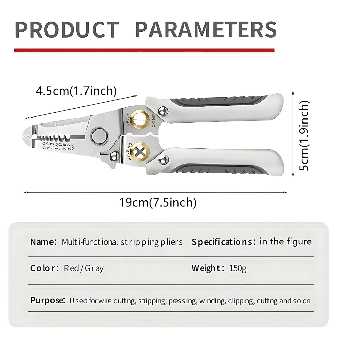Multi-functional Wire Stripper & Cutter Zaavio®