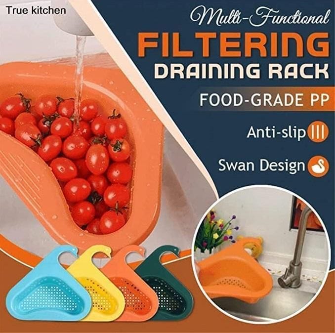 Multipurpose Plastic Kitchen Sink Organizer Corner Dish Pack of 2 Zaavio®
