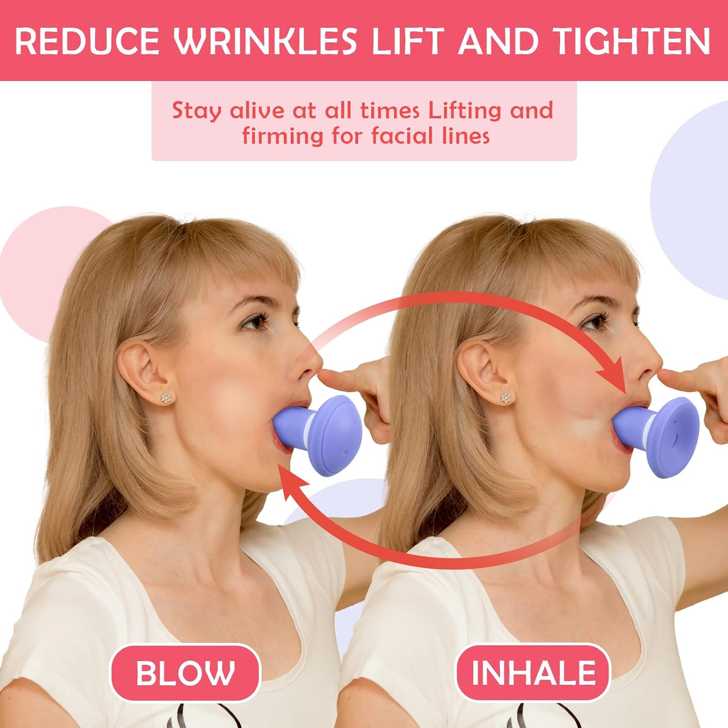 New Face Lift Skin Firming Anti Wrinkle Mouth Exercise Tool zulinu