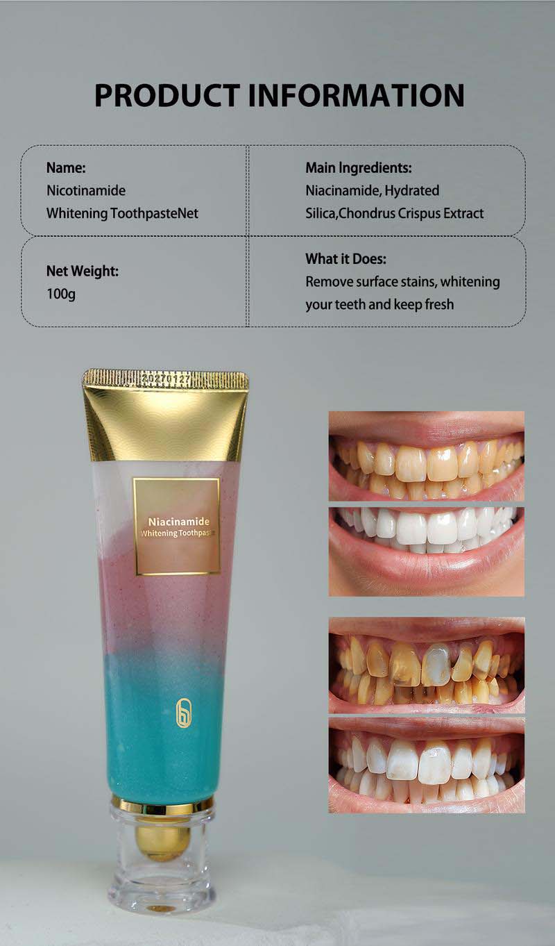Niacinamide Triple Whitening Toothpaste | Tooth Paste Teeth Whitening For Sensitive Teerth Whiter Oral Care Niacinamide Triple Whitening Toothpaste Zaavio®