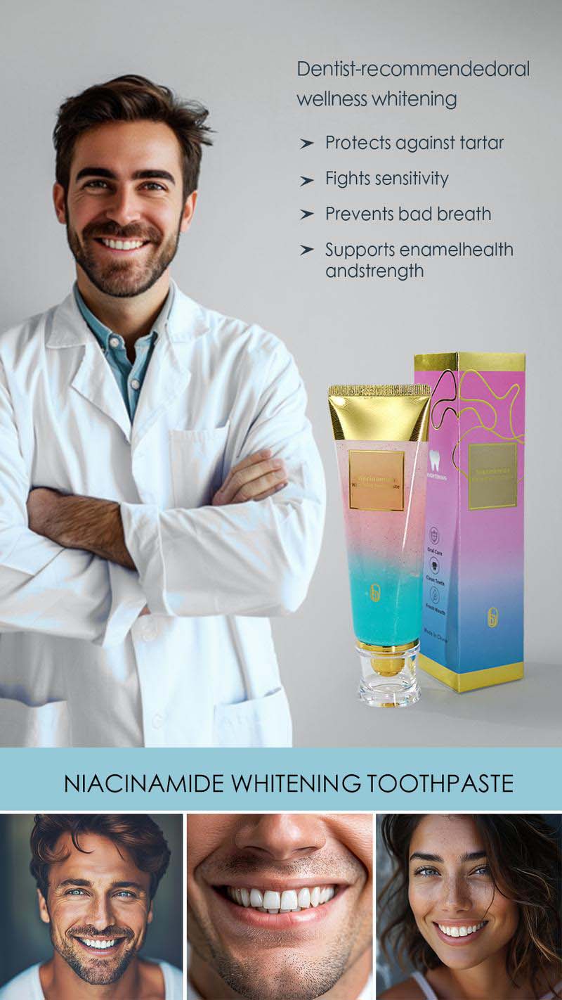 Niacinamide Triple Whitening Toothpaste | Tooth Paste Teeth Whitening For Sensitive Teerth Whiter Oral Care Niacinamide Triple Whitening Toothpaste Zaavio®