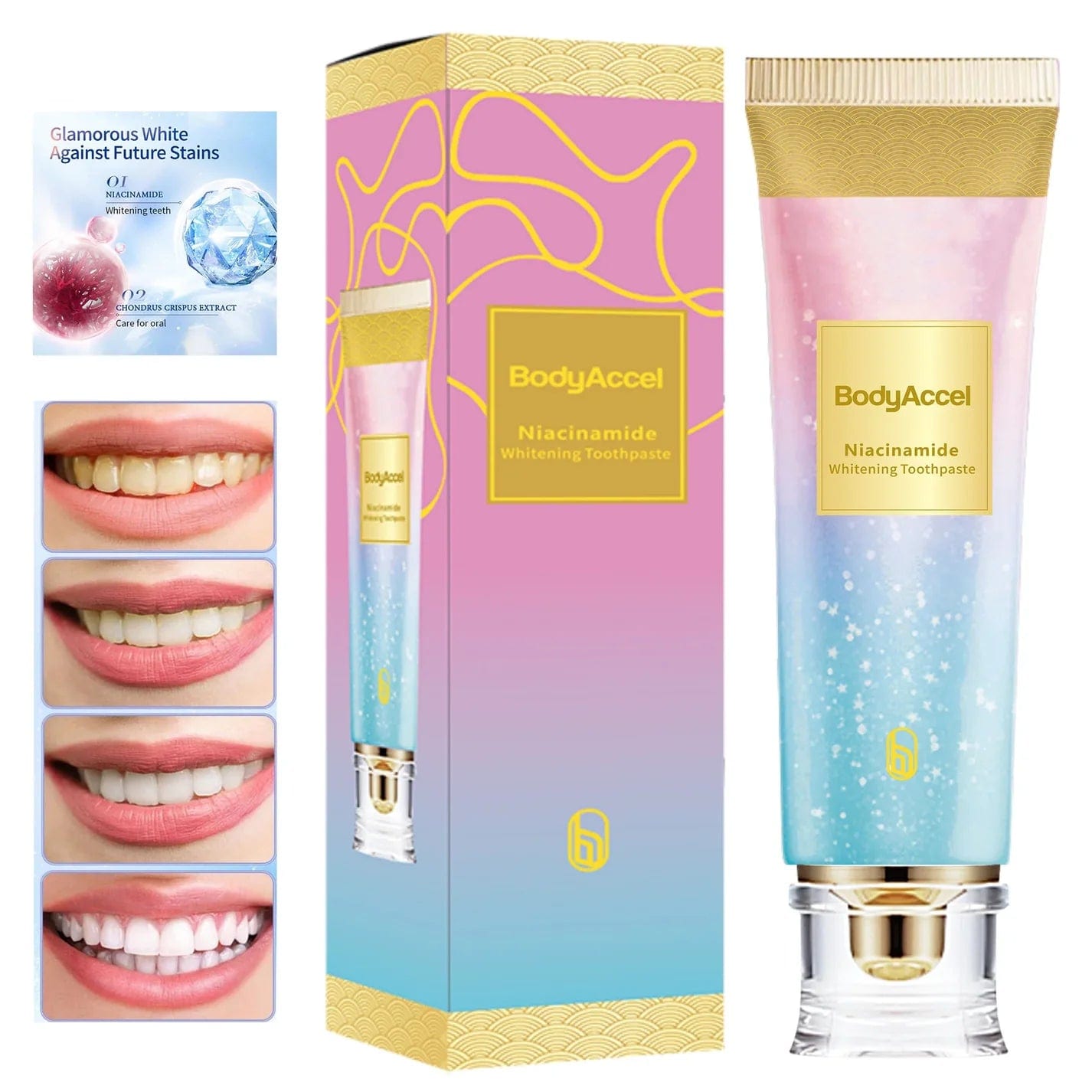 Niacinamide Triple Whitening Toothpaste | Tooth Paste Teeth Whitening For Sensitive Teerth Whiter Oral Care Niacinamide Triple Whitening Toothpaste Zaavio®
