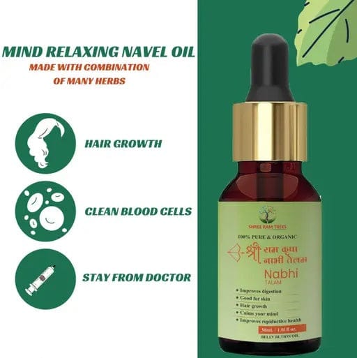 Oil For Navel Belly Button Castor Oil For Stomach- NabhiGlo™️ NabhiGlo™️ Ayurvedic Belly Oil (Pack of 2) Zaavio®