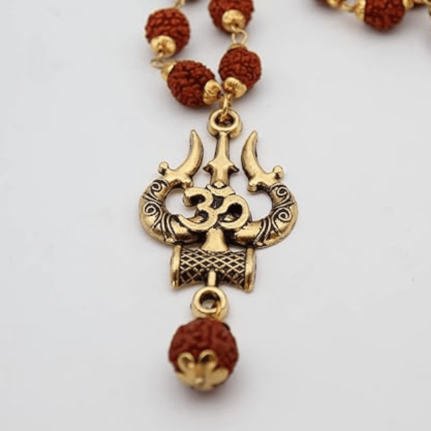 Om Shiva Trishul Rudraksha Necklace Zaavio®