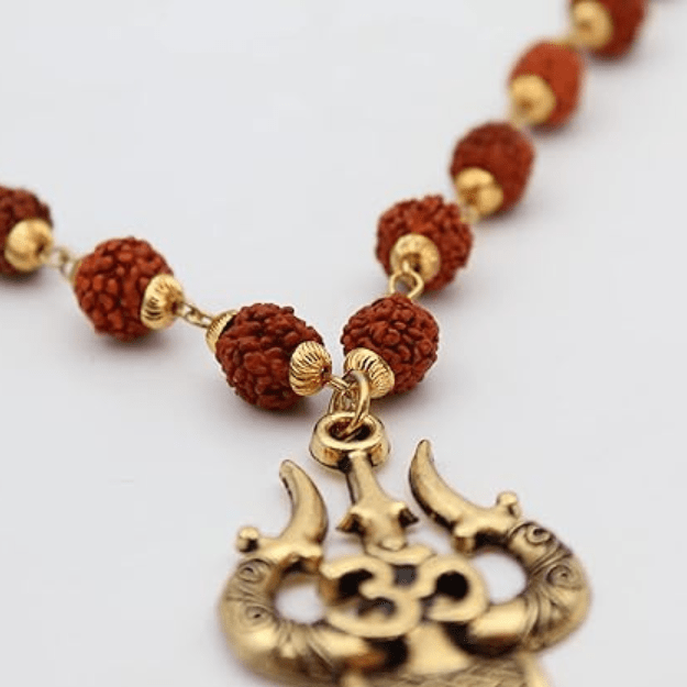 Om Shiva Trishul Rudraksha Necklace Zaavio®