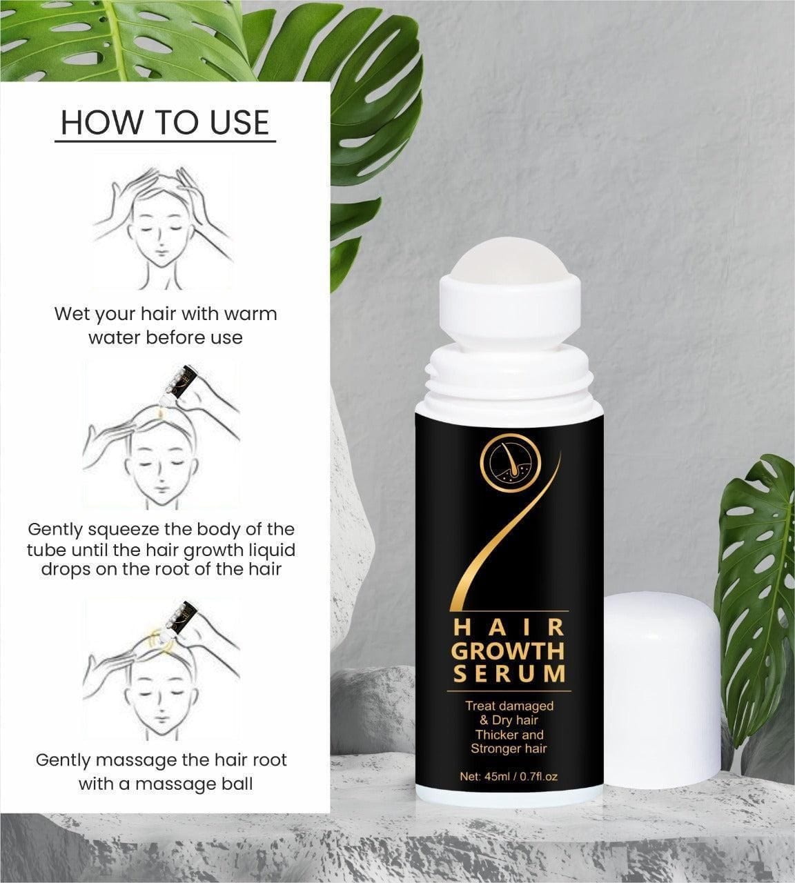 ORGANIC HAIR SERUM ROLLER (Pack of 2 ) (BUY 1 GET 1 FREE) Roposo Clout